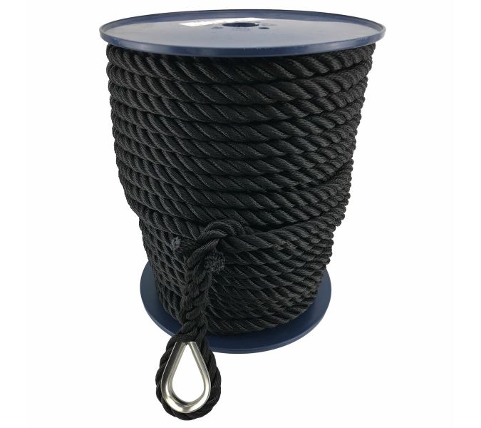 Langman Rope Anchor 16mm 3Str Black
