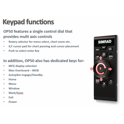 SIMRAD OP50 Remote Controller: Portrait Style