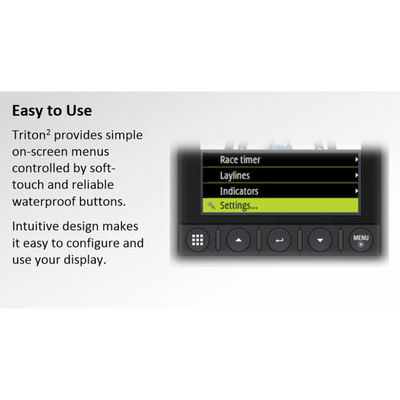 B&G Dual Display Triton² Speed / Depth / Wireless Wind Pack
