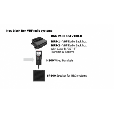 B&G V100 Black Box Class D DSC VHF Radio