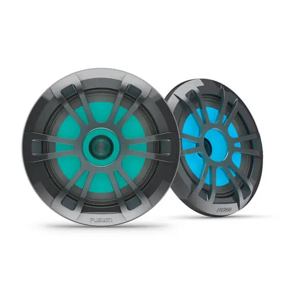 Fusion EL Series Marine Speakers 6.5" 80-Watt Sports Gray Marine Speaker (Pair) with RGB LED Lighting