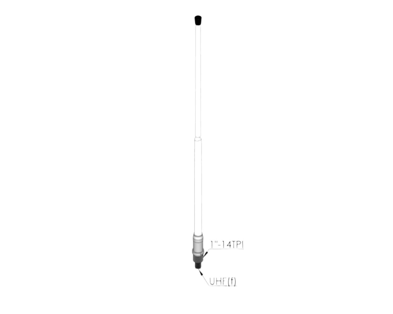 CX4-3 100015-T Marine and Land Based VHF Antenna