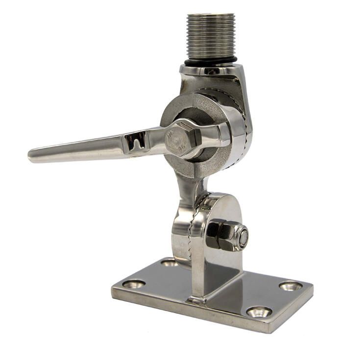 Shakespeare Stainless Steel Ratchet Mount Antenna Base - 3187